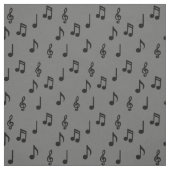 Niedliche Musiknoten Musikerlehrerin Stoff (Muster)