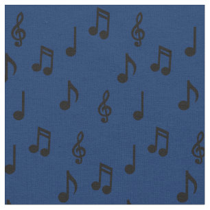 Niedliche Musiknoten Musikerlehrerin Stoff