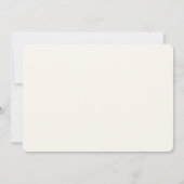 Niedliche Musikstiftschrift Einladung (Rückseite)