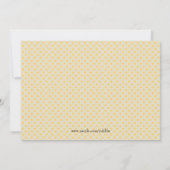 Niedliche Mustache & Bow Cupcake Gender-Offenlegun Einladung (Rückseite)