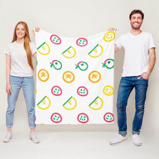 Niedliche Muster Artwork. Jetzt kaufen Fleecedecke (Beispiel)