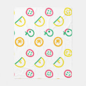 Niedliche Muster Artwork. Jetzt kaufen Fleecedecke (Vorderseite)