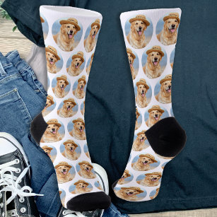 Niedliche Muster-Crew für Hunde Socken
