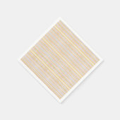 Niedliche Muster Farbstreifen Blaue Orange Serviette (Ecke)