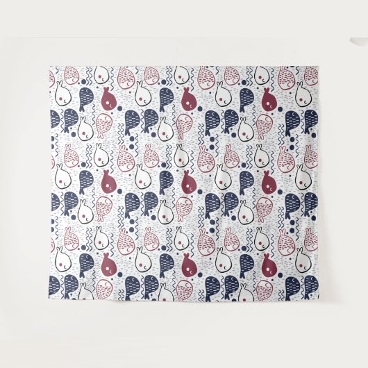 Niedliche Muster Wandteppich (Vorderseite (Horizontal))