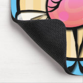 NIEDLICHE MUSTERMUSTERMUSTERPAD FÜR MÄDCHEN MOUSEPAD (Ecke)