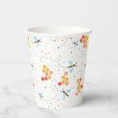 Niedliche Musterpapiere Pappbecher (Vorderseite)