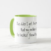 niedliche Mutter die beste Tasse Geschenkidee (Vorderseite Links)