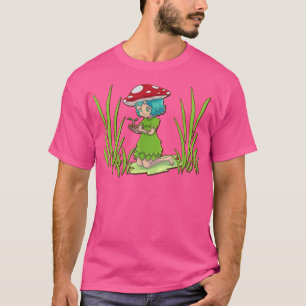 Niedliche Mütter mit einem Mushroom-Toilettenhahn T-Shirt