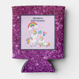 Niedliche Mutter und Baby Unicorns Magisches Thema Dosenkühler