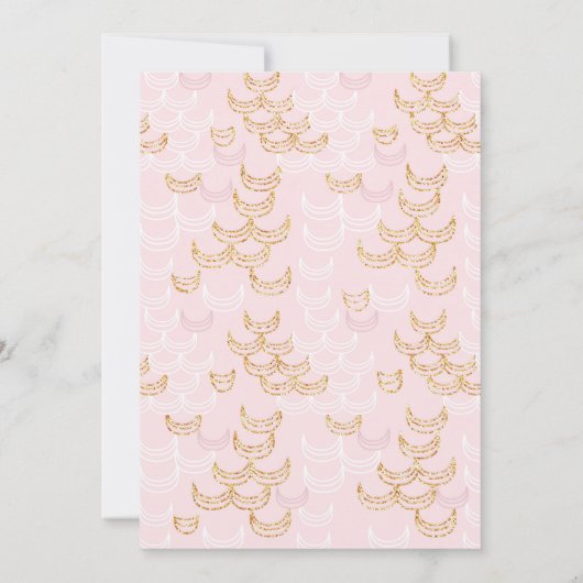 Niedliche Mutter- und Tochter-Katzen Blumenschmuck Einladung (Rückseite)