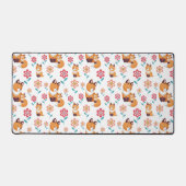 Niedliche Mutter von Rotfuchs mit Muttertag Schreibtischunterlage (Vorderseite)