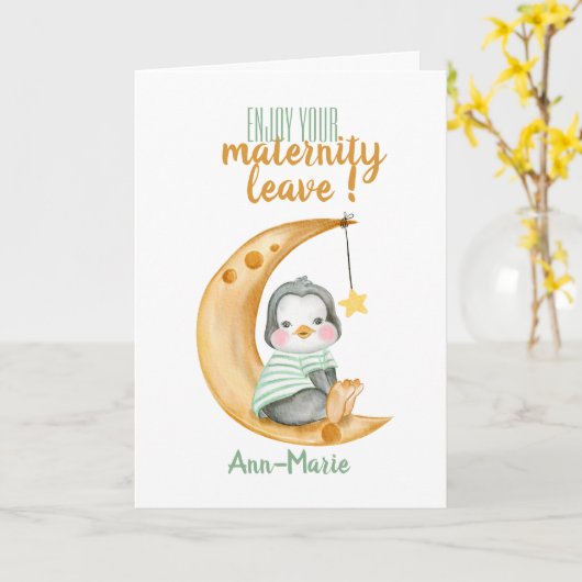 Niedliche Mutterschaft Verlassend Karte (Gelbe Blume)