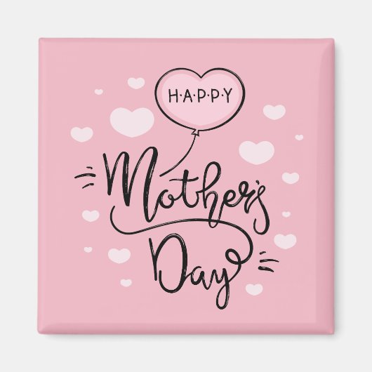 Niedliche Muttertagskalligrafie | Magnet (Vorne)