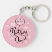 Niedliche Muttertagskalligrafie | SCHLÜSSELANHÄNGE Schlüsselanhänger (Rückseite)