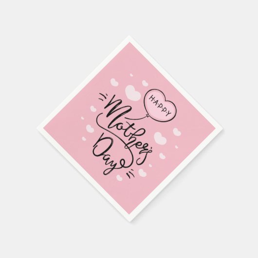 Niedliche Muttertagskalligrafie | Serviette (Ecke)