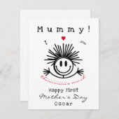 Niedliche Muttertagskarte (Vorne/Hinten)