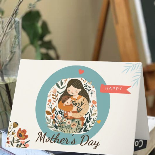 Niedliche Muttertagskarte Dankeskarte