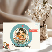 Niedliche Muttertagskarte Dankeskarte