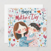 Niedliche Muttertagskarte Feiertagskarte (Vorne/Hinten)