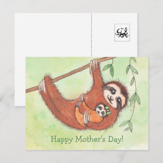 Niedliche Muttertagskarte Postkarte (Vorne/Hinten)