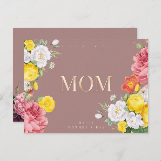 Niedliche Muttertagskarte Postkarte (Vorne/Hinten)