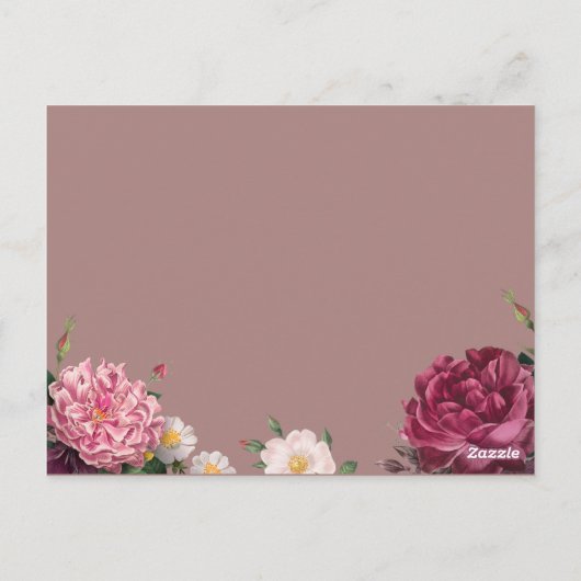 Niedliche Muttertagskarte Postkarte (Rückseite)