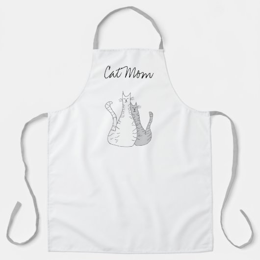 Niedliche Muttertagskatze Mama Schürze (Vorderseite)
