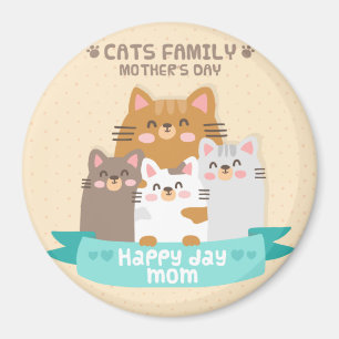 Niedliche Muttertagskatzen Magnet