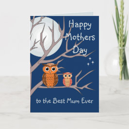 Niedliche Muttertagswesen Faltkarte Karte