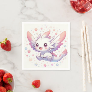 Niedliche Mythische Dragon Baby-Dusche Serviette