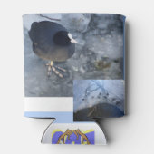 Niedliche(n) Coot(s) auf Eiskanne Cooler Dosenkühler (Rückseite)