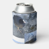 Niedliche(n) Coot(s) auf Eiskanne Cooler Dosenkühler (Kanne Rückseite)