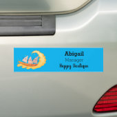 Niedliche nachos-Maischips beim Surfen Autoaufkleber (Auf Auto)