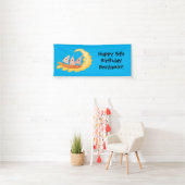 Niedliche nachos-Maischips beim Surfen Banner (Insitu)