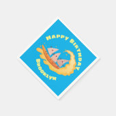 Niedliche nachos-Maischips beim Surfen Serviette (Ecke)