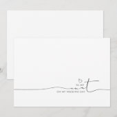 Niedliche Nachricht an meine Tante Wedning (Vorne/Hinten)