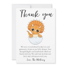 niedliche Nachricht Babydusche Danksagungen