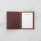 Niedliche Nachricht für die Kuh Karte (Innenseite)