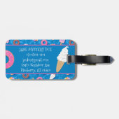 Niedliche Nachspeisen Gepäckanhänger (Rückseite horizontal)