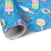 Niedliche Nachspeisen Geschenkpapier (Rolleneckpunkt)