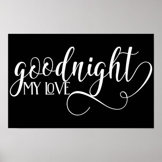 Niedliche Nacht Meine Liebe Poster (Vorne)