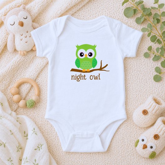 Niedliche Nachtschale Baby Strampler