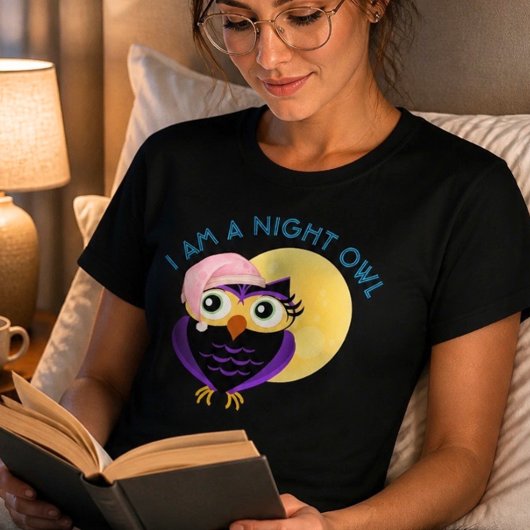 Niedliche Nachtschwärmer-T - Shirt