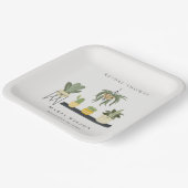 Niedliche Nadelspitze Sukkulente Pflanze Brautpart Pappteller (Gewinkelt)