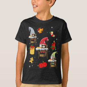 Niedliche Nähgnomes Funny Christmas Gnomes Nähen Q T-Shirt