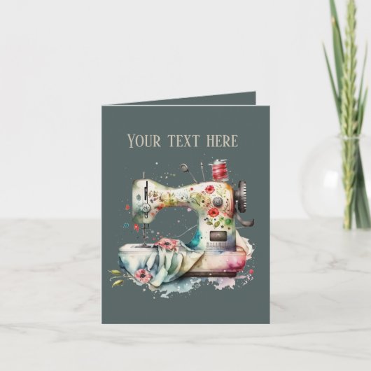 Niedliche Nähliebhaber hinzufügen Karte (Vorderseite)