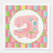 Niedliche Nähliebhaber Party Papierserviette (Vorderseite)