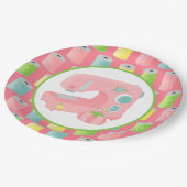 Niedliche Nähliebhaber Party Pappteller (Schrägansicht)