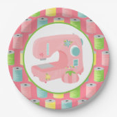 Niedliche Nähliebhaber Party Pappteller (Vorderseite)